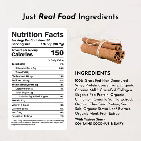 Just Ingredients Snickerdoodle Protein Powder Just Ingredients Protein Powder Just Ingredients
