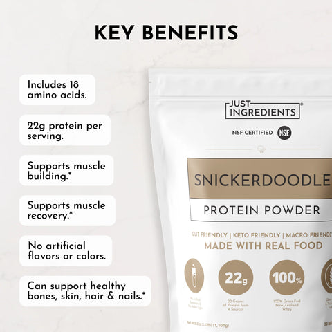 Just Ingredients Snickerdoodle Protein Powder Just Ingredients Protein Powder Just Ingredients