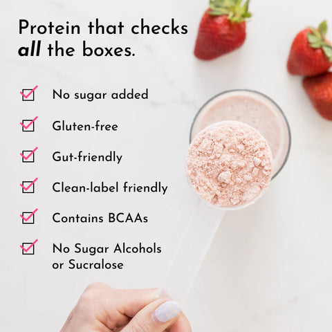Just Ingredients Strawberries & Cream Protein Powder Just Ingredients Protein Powder Just Ingredients
