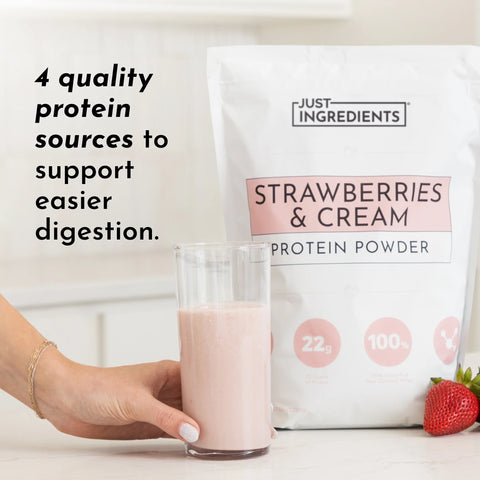 Just Ingredients Strawberries & Cream Protein Powder Just Ingredients Protein Powder Just Ingredients