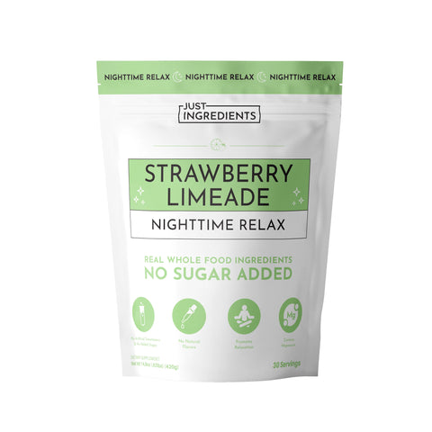 Just Ingredients Strawberry Limeade Nighttime Relax Supplement Just Ingredients