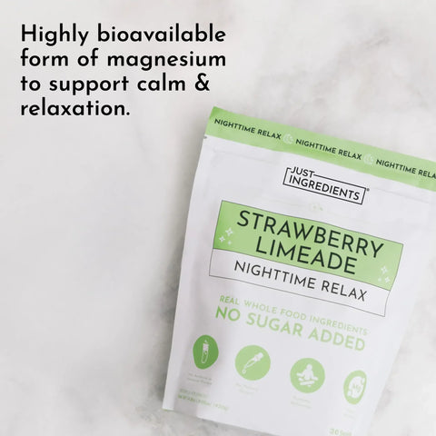 Just Ingredients Strawberry Limeade Nighttime Relax Supplement Just Ingredients