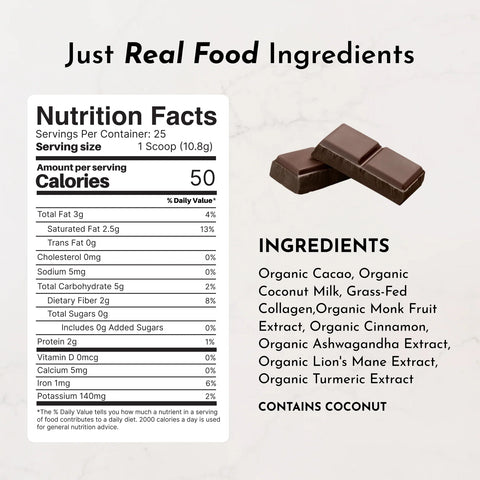 Just Ingredients Superfood Hot Chocolate Supplement Just Ingredients