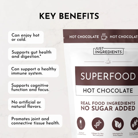 Just Ingredients Superfood Hot Chocolate Supplement Just Ingredients