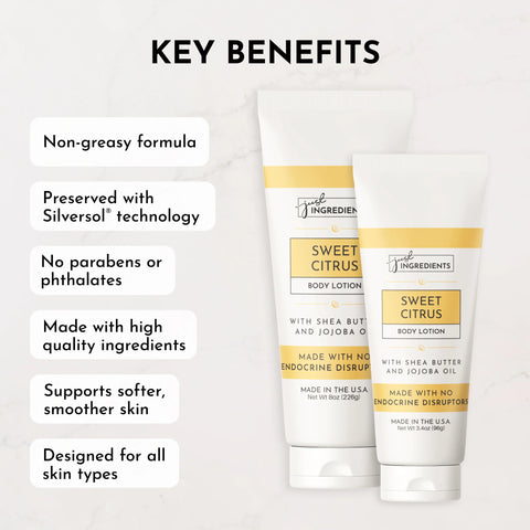Just Ingredients Sweet Citrus Body Lotion - 8oz Body Lotion Just Ingredients