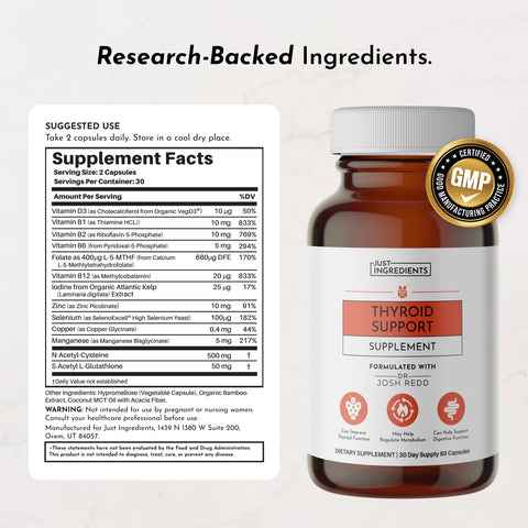 Just Ingredients Thyroid Support Just Ingredients