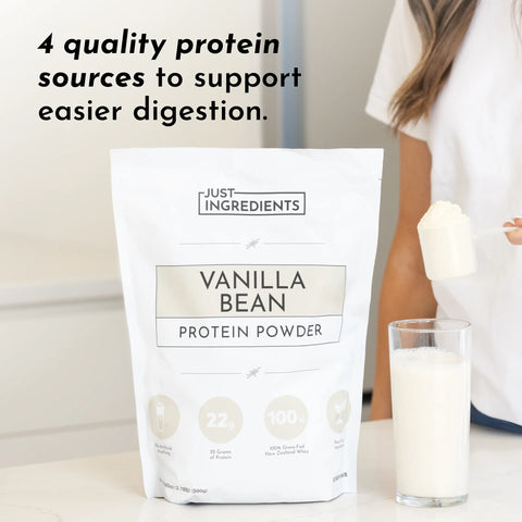 Just Ingredients Vanilla Bean Protein Powder Protein Powder and Collagen Just Ingredients
