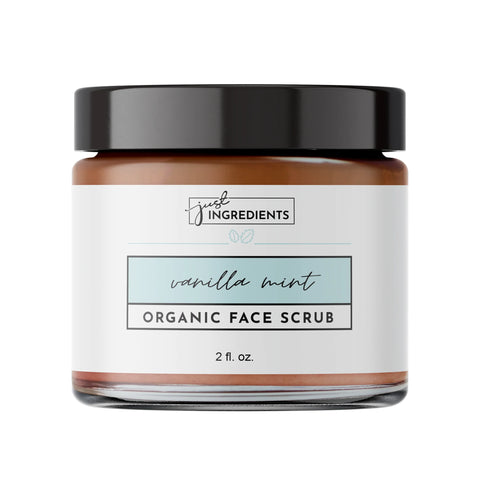 Just Ingredients Vanilla Mint Organic Face Scrub Face Scrub Just Ingredients
