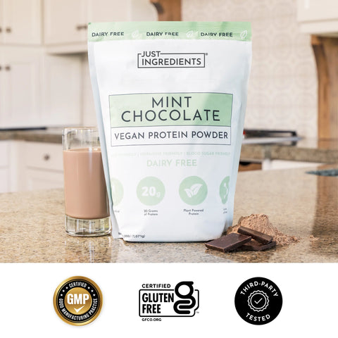 Just Ingredients Vegan Mint Chocolate Protein Powder Just Ingredients Protein Powder Just Ingredients