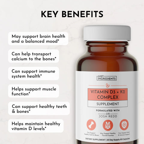 Just Ingredients Vitamin D3 + K2 Just Ingredients