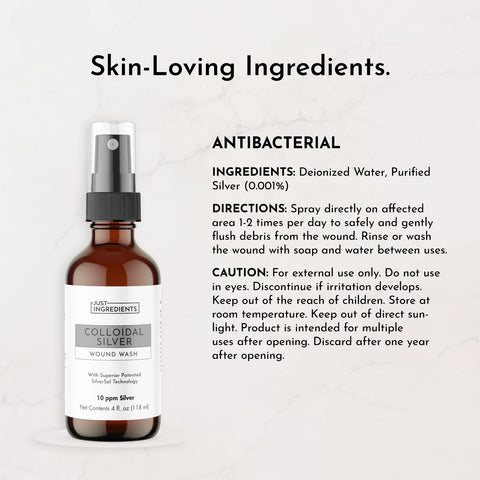 Just Ingredients Wound Wash First Aid Cleanser Just Ingredients