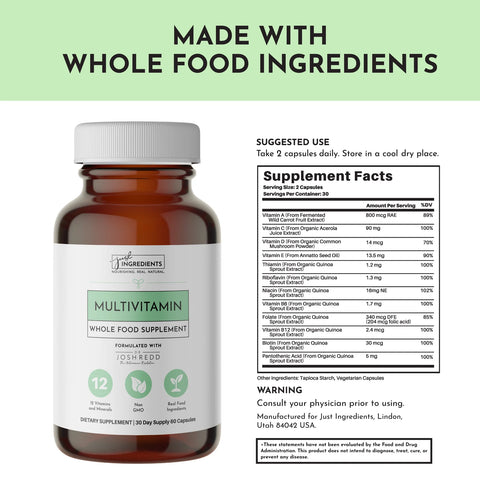 Just Ingredients Multivitamin Supplement