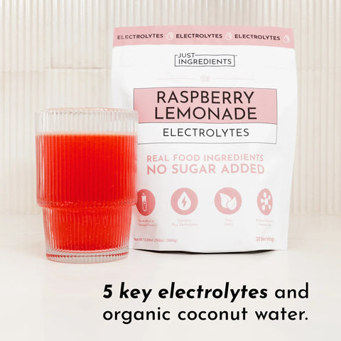 Just Ingredients Raspberry Lemonade Electrolytes Electrolytes Just Ingredients