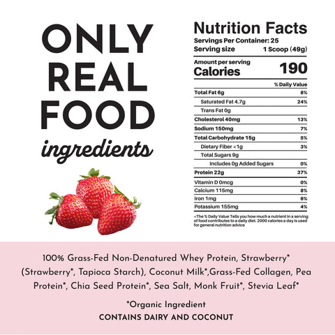 Just Ingredients Strawberries & Cream Protein Powder