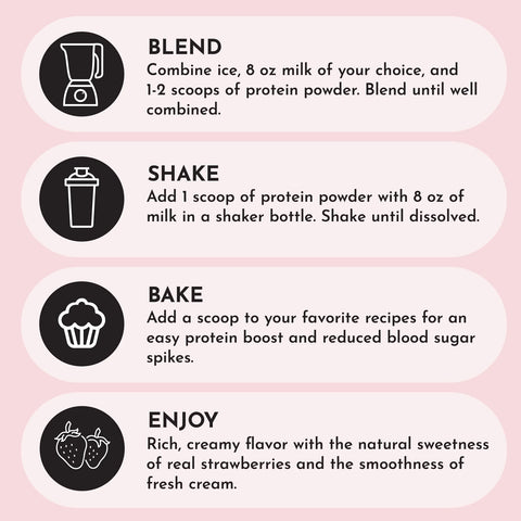 Just Ingredients Strawberries & Cream Protein Powder