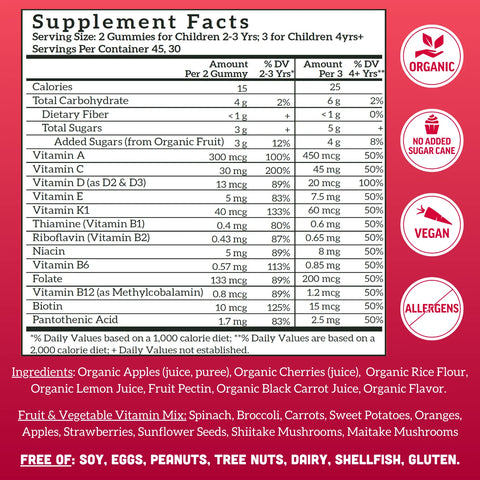 Llama Naturals Kids Multi - Cherry (90 CT)