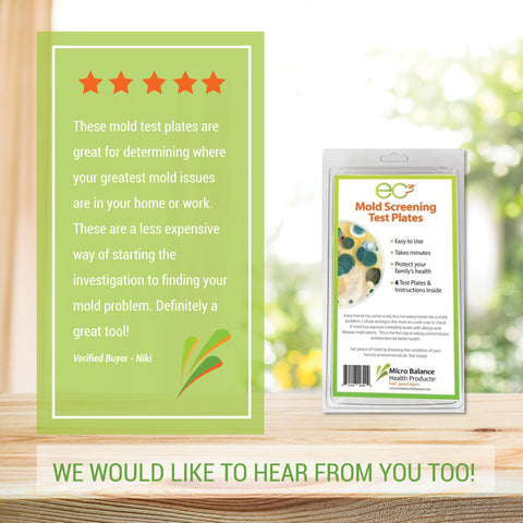 Micro Balance Health Products EC3 Mold Screening Test Kit, 6 Pack Mold Screening Test Kit Micro Balance Health Products