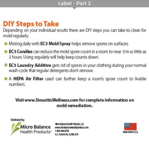 Micro Balance Health Products EC3 Mold Screening Test Kit, 6 Pack Mold Screening Test Kit Micro Balance Health Products