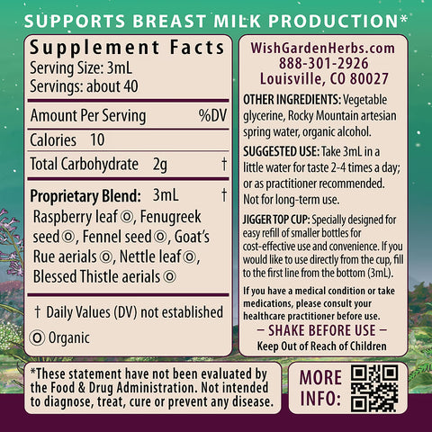 Wishgarden Herbs Milk Rich Supply Booster (2oz Pump)