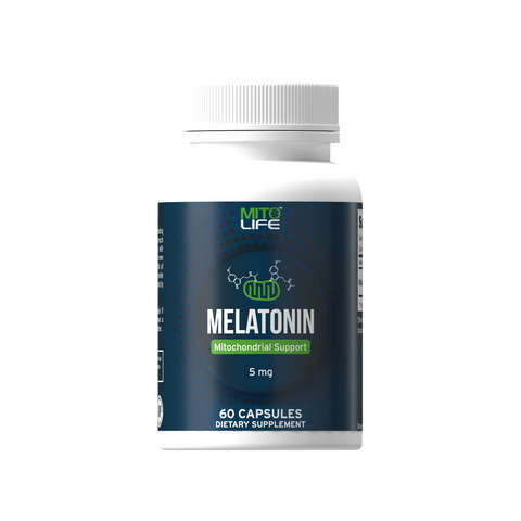 MitoLife MELATONIN - MITOCHONDRIAL SUPPORT (60 Count - 5 mg - DOM 9/23)
