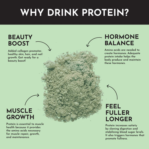 Just Ingredients Matcha Mint Protein Powder