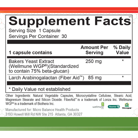 Micro Balance Beta Glucans Dietary Supplement Better & Better