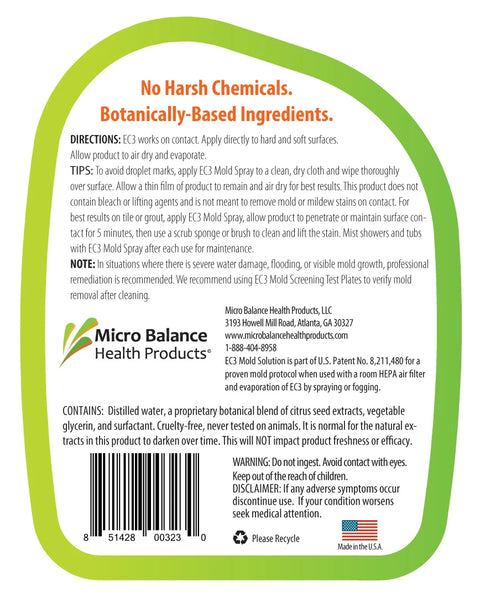 Micro Balance Health Products EC3 Mold Solution Spray and Laundry Additive Bundle All Purpose Cleaner Micro Balance Health Products
