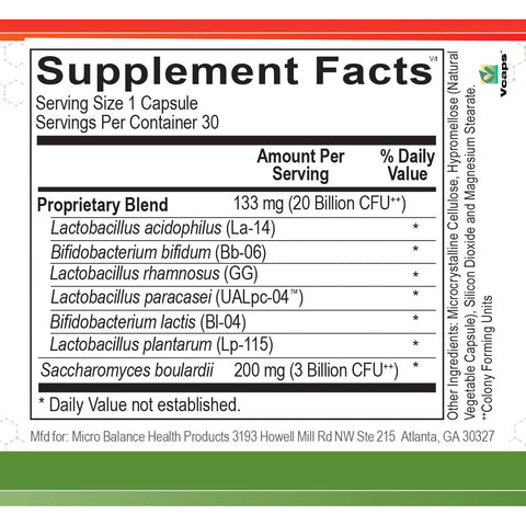 Micro Balance Health Products Microflora Balance Dietary Supplement Micro Balance Health Products