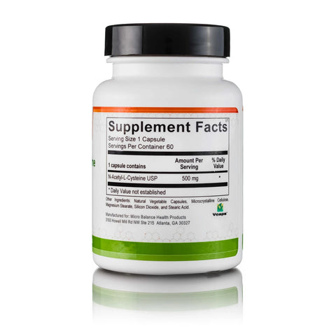 Micro Balance Health Products N-Acetyl Cysteine Dietary Supplement Micro Balance Health Products