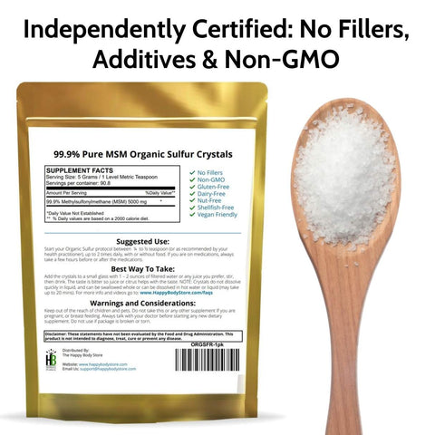 Premium MSM Supplement - 1 LBS Pack
