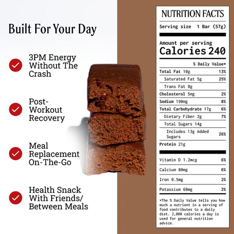 Prima Ancestral Protein Bar - Cacao (Box of 7 bars) Protein Bar Prima