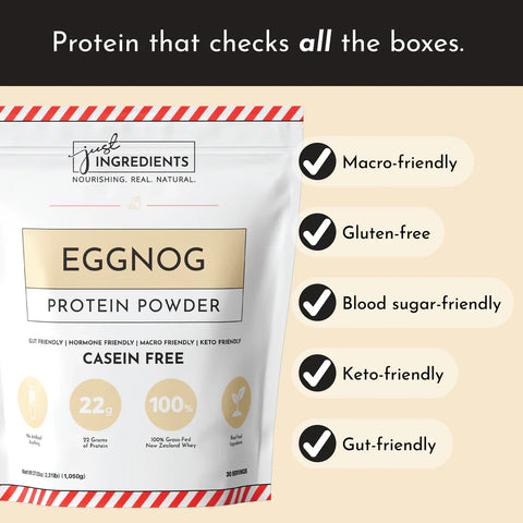 PROTEIN 1.050G EGGNOG JUST INGREDIENTS