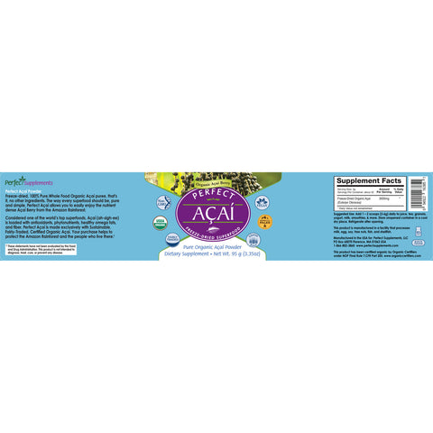 Perfect Acai Powder - The Purest Organic Acai Berry Powder - 95g