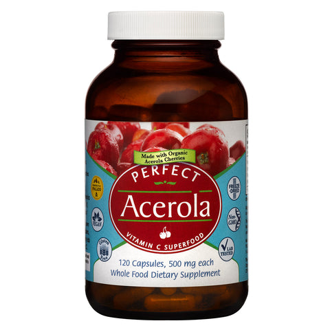 Perfect Acerola - Vitamin C Superfood - 120 Capsules Vitamins & Supplements Perfect Supplements