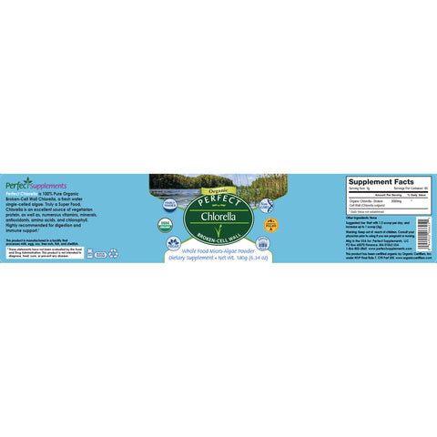 Perfect Chlorella - Organic & Fairly-Traded Chlorella - 180g Powder