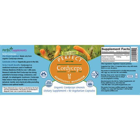 Perfect Cordyceps - Organic 90 Capsules