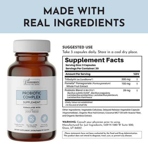 Just Ingredients Probiotic Complex Capsules