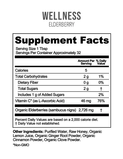 Rowe Casa Organics Elderberry Immune Support | 16 Oz Dietary Supplement Goodie Vibes