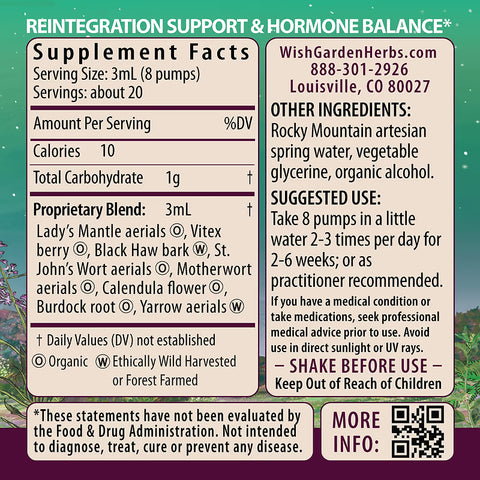 Wishgarden Herbs ReBalance After Birth Hormonal (2oz Pump)