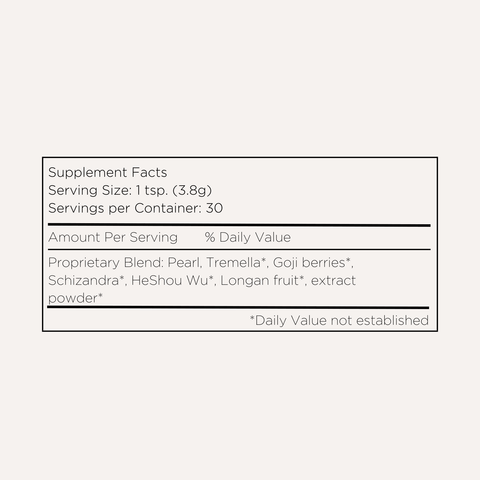 Root + Bones Beauty Blend with Pearl, Tremella, HeShou Wu, & Schizandra