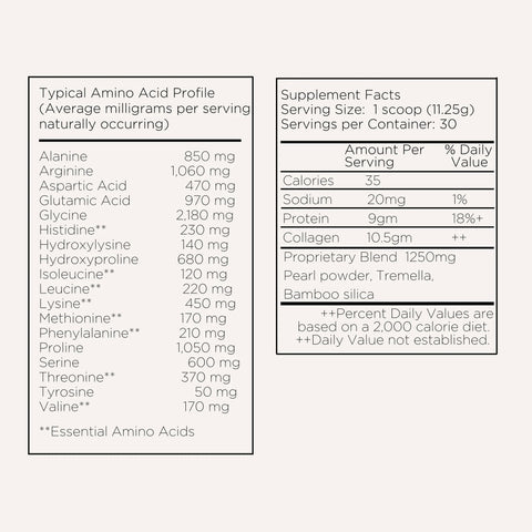 Root + Bones Marine Collagen with Pearl, Tremella and Bamboo Silica