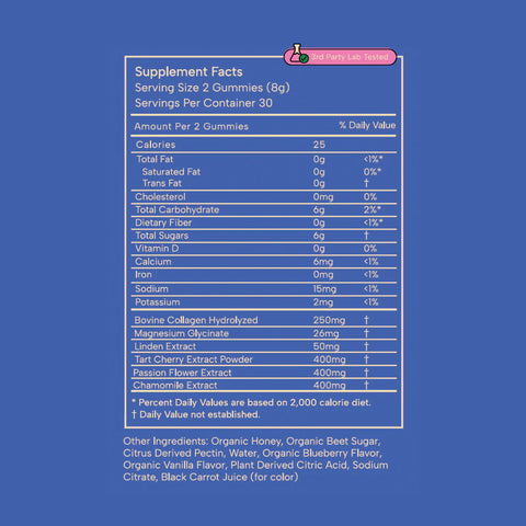 SubLuna No More Monkeys Jumping on The Bed - Calm & Sleep Gummy Supplement SubLuna