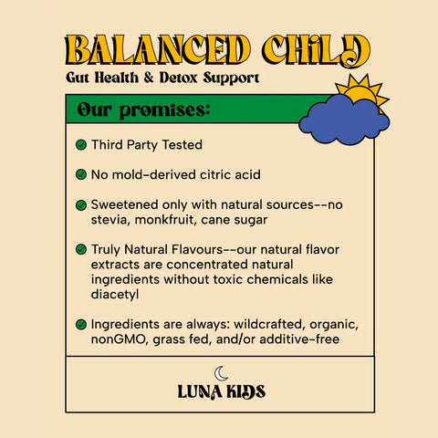 SubLuna Balanced Child: Detox & Gut Gummy