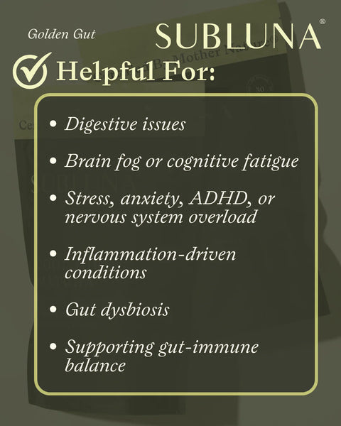 SubLuna Golden Gut: Golden Milk for the Gut Brain