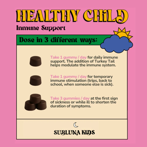 SubLuna Healthy Child: Immune & Illness Gummy Dietary Supplement SubLuna