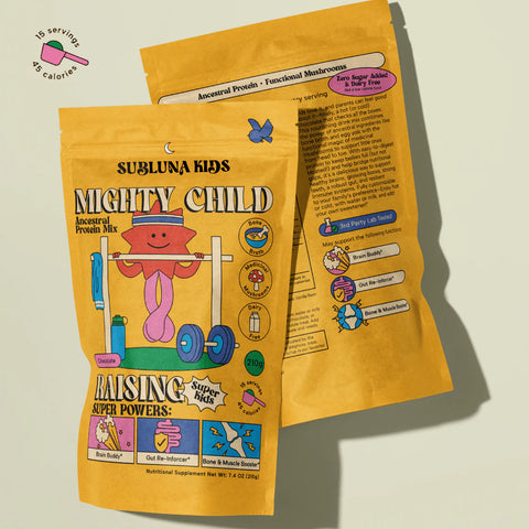 SubLuna Mighty Child: Ancestral Protein Chocolate Mix Multivitamin Supplement SubLuna