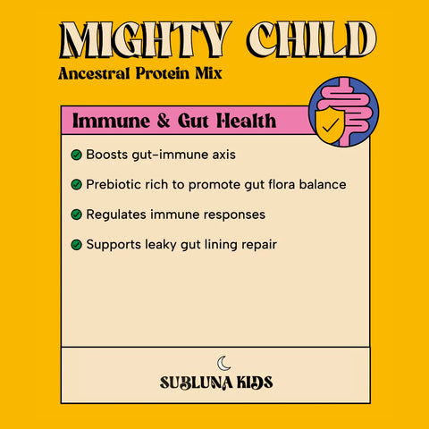 SubLuna Mighty Child: Ancestral Protein Chocolate Mix Multivitamin Supplement SubLuna