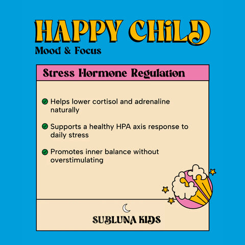 SubLuna Happy Child: Mood & Brain Gummy - Pina Colada Flavor Gummies Goodie Vibes