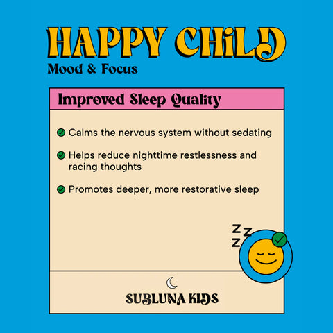SubLuna Happy Child: Mood & Brain Gummy - Pina Colada Flavor Gummies Goodie Vibes