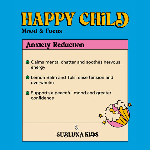 SubLuna Happy Child: Mood & Brain Gummy - Pina Colada Flavor Gummies Goodie Vibes